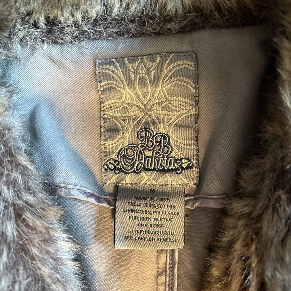 Y2K Faux Fur Collar Jacket - Picture 8 of 8